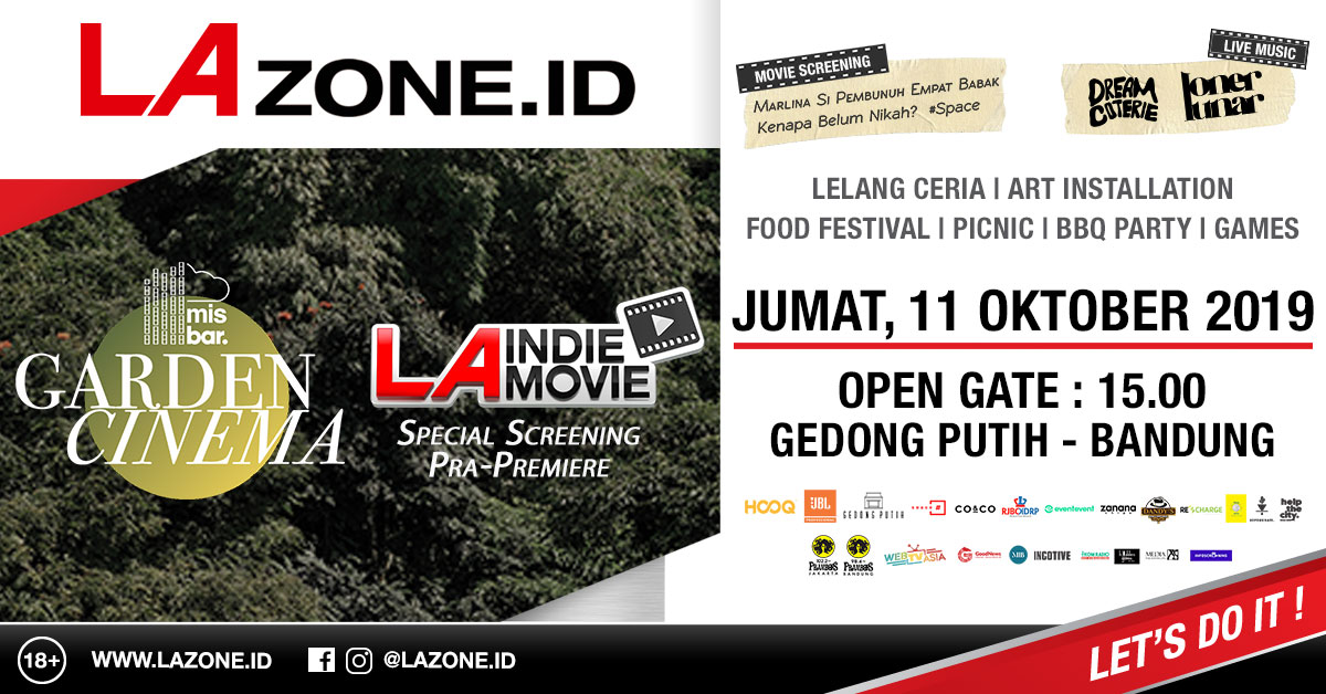 LAzone.id dan MISBAR Gelar Garden Cinema di Bandung